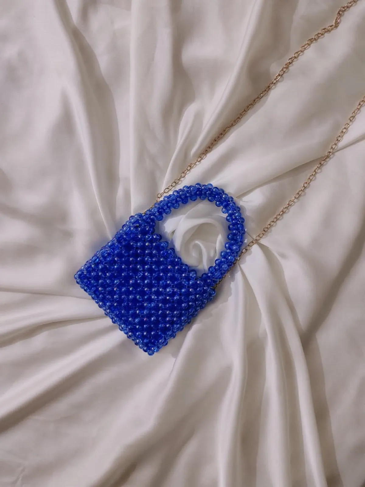 Handcrafted Mini Beaded Cross body Bag