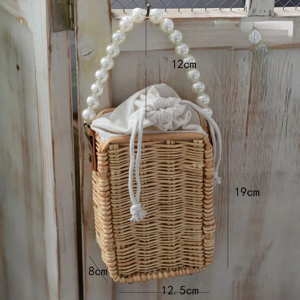 Handmade Rattan Straw Tote Bags for Women