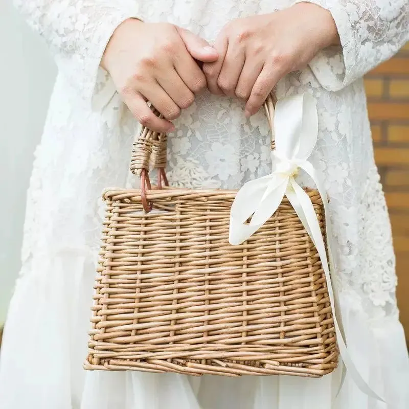 Handmade Rattan Straw Tote Bags for Women