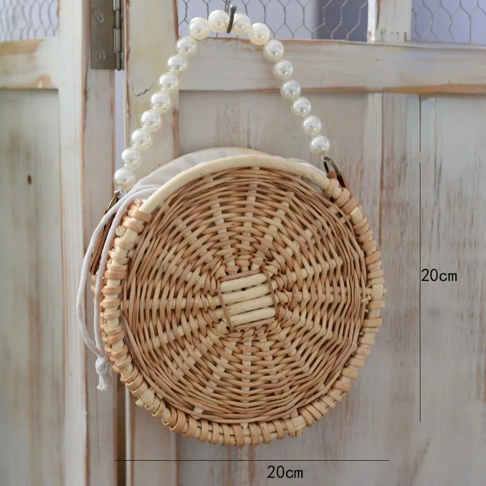 Handmade Rattan Straw Tote Bags for Women