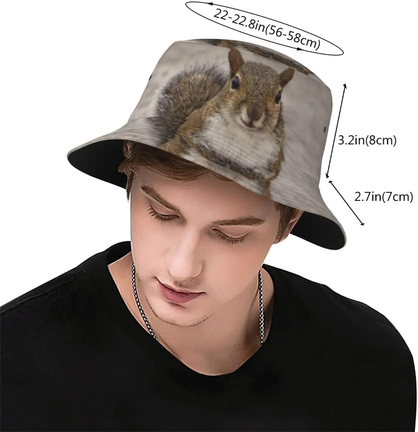 Happy Quokka Hug Funny Bucket Hat for Men Women Printed Fisherman Hat Packable Sun Cap Travel Outdoor Beach Caps