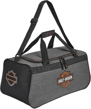 Harley-Davidson Bar & Shield Logo Duffel Bag w/Adjustable Strap - Heather Gray