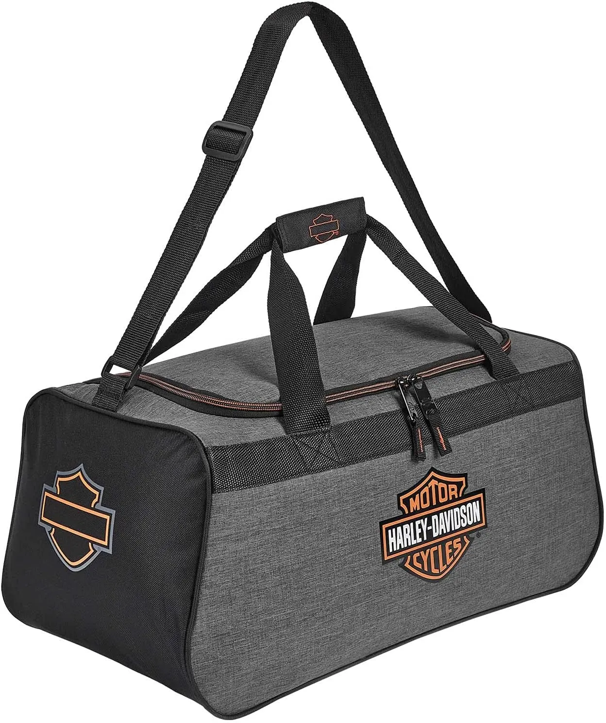 Harley-Davidson Bar & Shield Logo Duffel Bag w/Adjustable Strap - Heather Gray