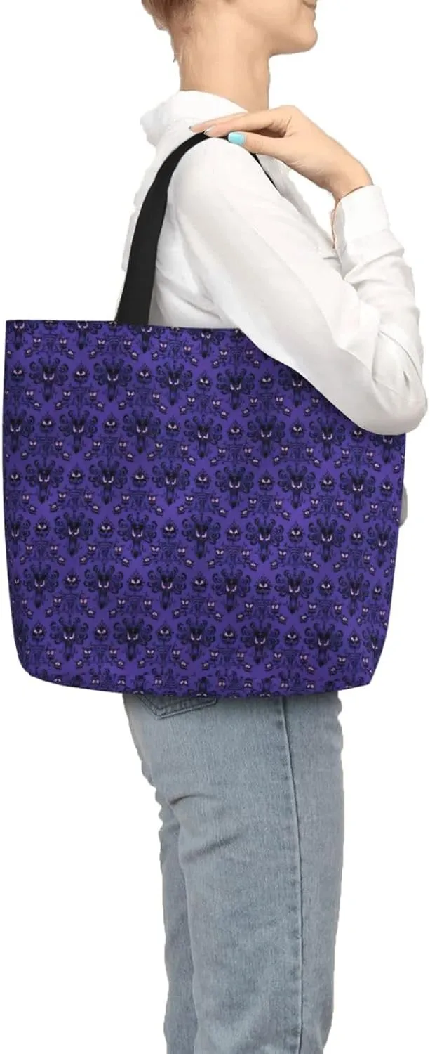 Haunted Mansion Duty Reusable Shopping One-Shoulder Bags – Large Tote Bags Are Foldable