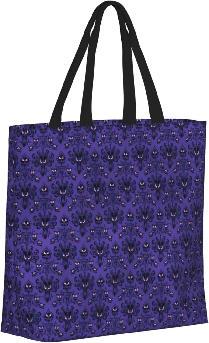Haunted Mansion Duty Reusable Shopping One-Shoulder Bags – Large Tote Bags Are Foldable