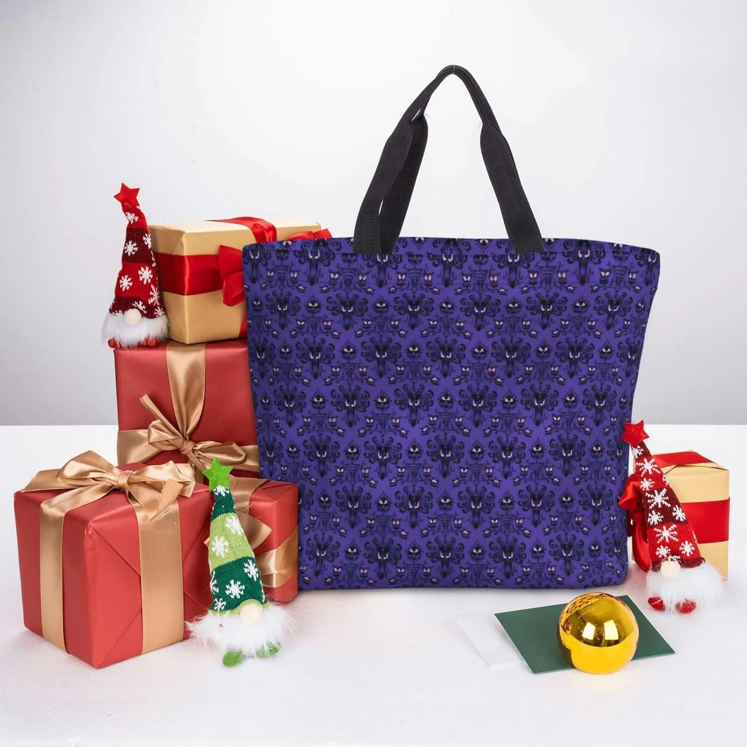 Haunted Mansion Duty Reusable Shopping One-Shoulder Bags – Large Tote Bags Are Foldable