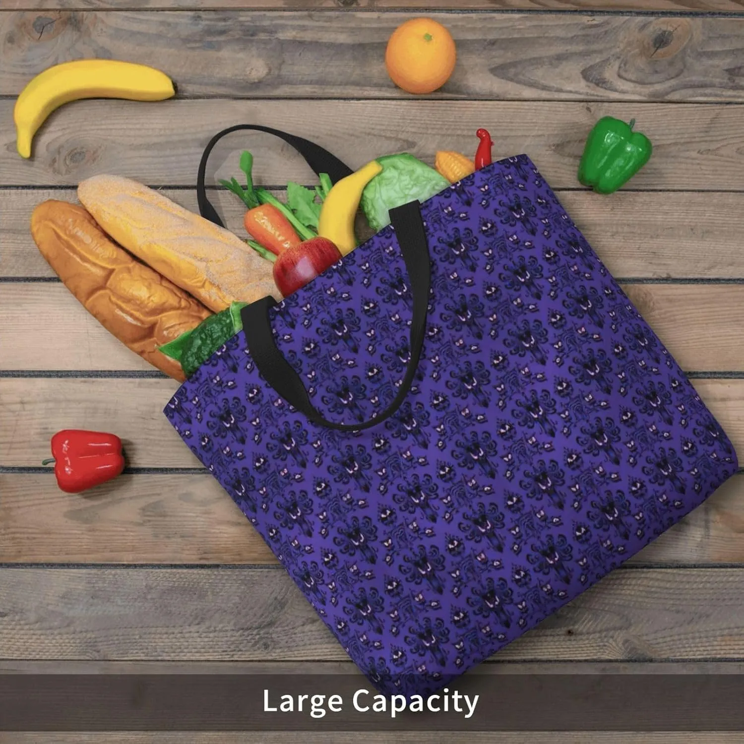 Haunted Mansion Duty Reusable Shopping One-Shoulder Bags – Large Tote Bags Are Foldable