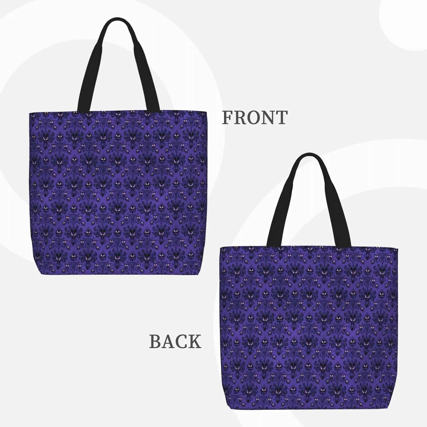 Haunted Mansion Duty Reusable Shopping One-Shoulder Bags – Large Tote Bags Are Foldable