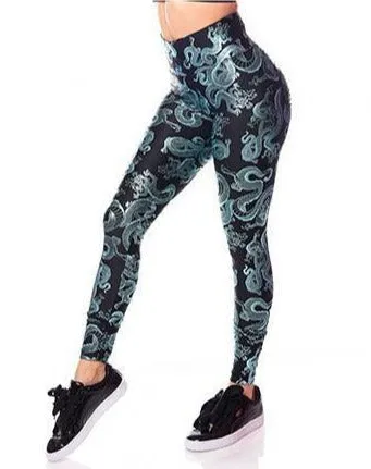 *Hidden Dragon* (Luxury Metallic Leggings)
