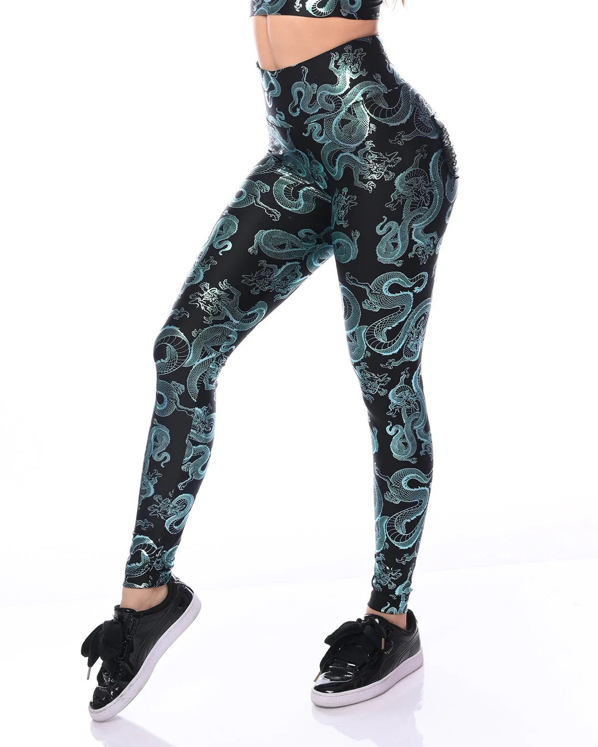 *Hidden Dragon* (Luxury Metallic Leggings)