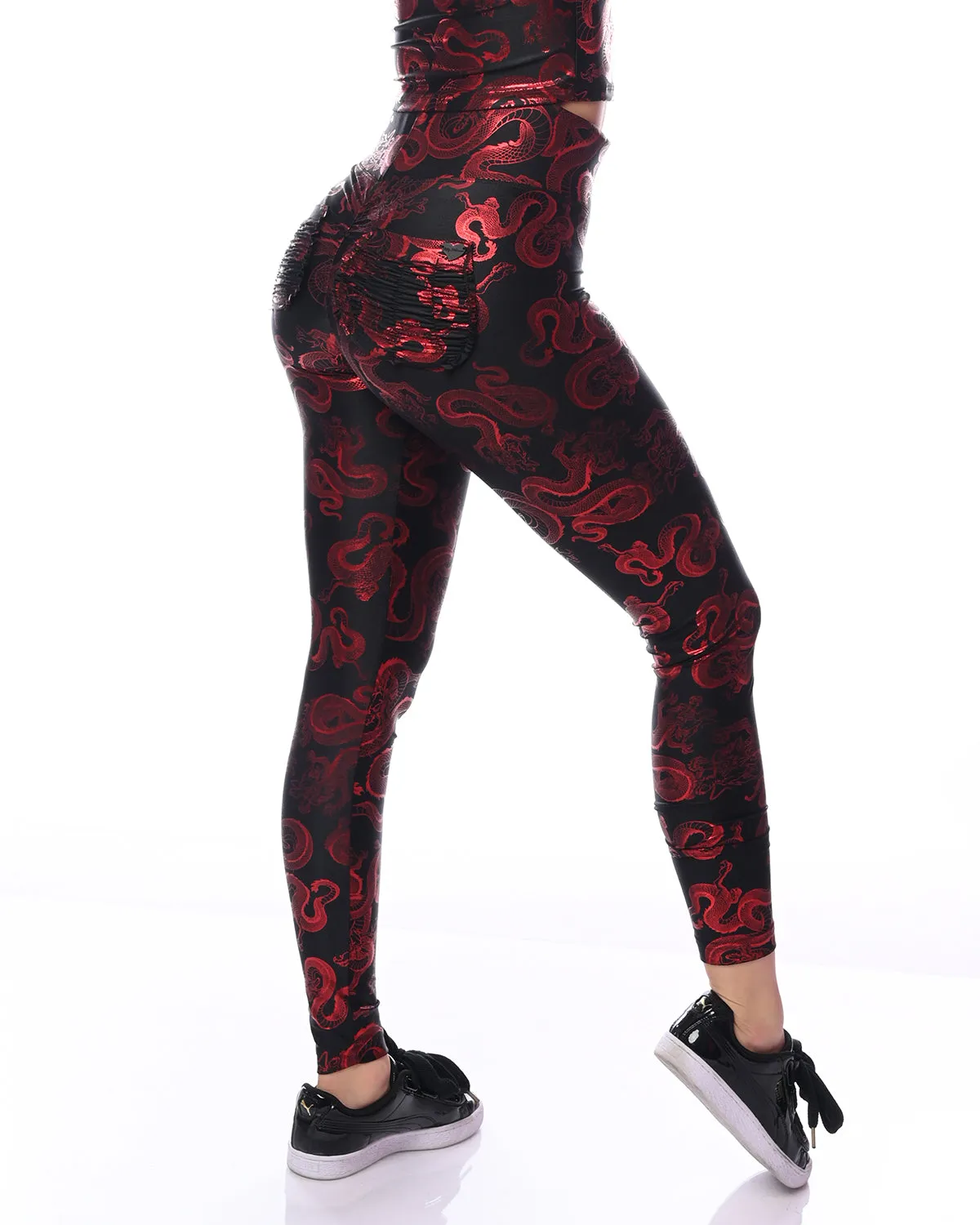 *Hidden Dragon* (Luxury Metallic Leggings)