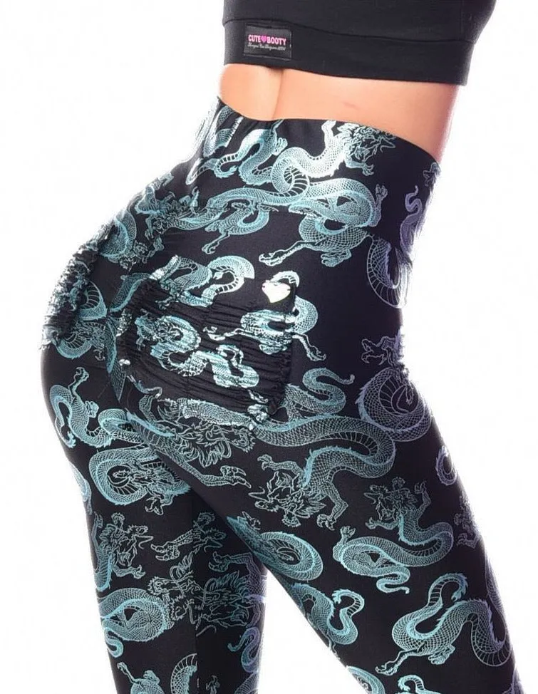 *Hidden Dragon* (Luxury Metallic Leggings)
