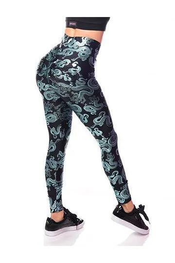 *Hidden Dragon* (Luxury Metallic Leggings)