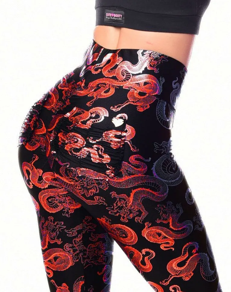 *Hidden Dragon* (Luxury Metallic Leggings)