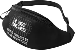 Hilarious Fortune Wheel Go Fuck Yourself Graphic Crossbody waist bag, casual chest bag