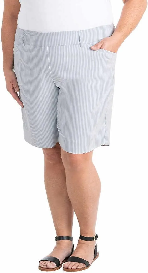 Hilary Radley Womens Midweight Bermuda Pull-On Short
