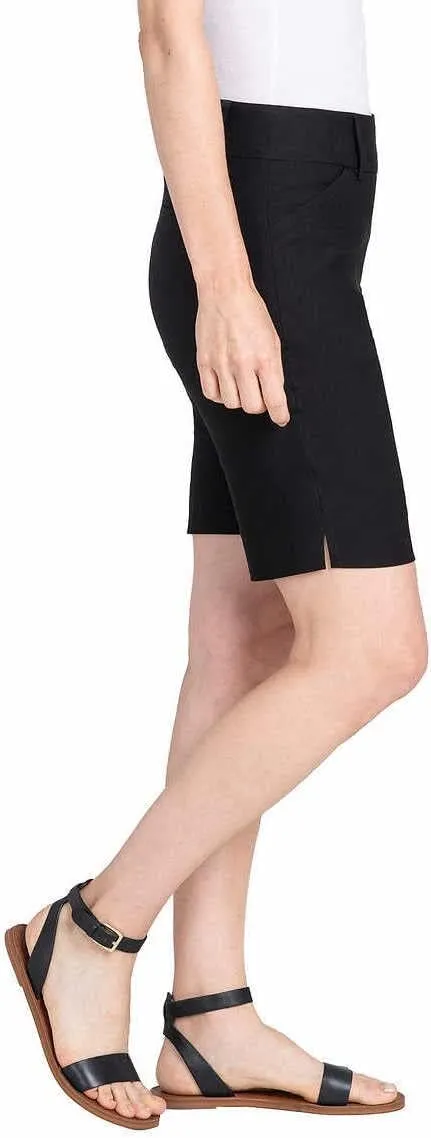 Hilary Radley Womens Midweight Bermuda Pull-On Short