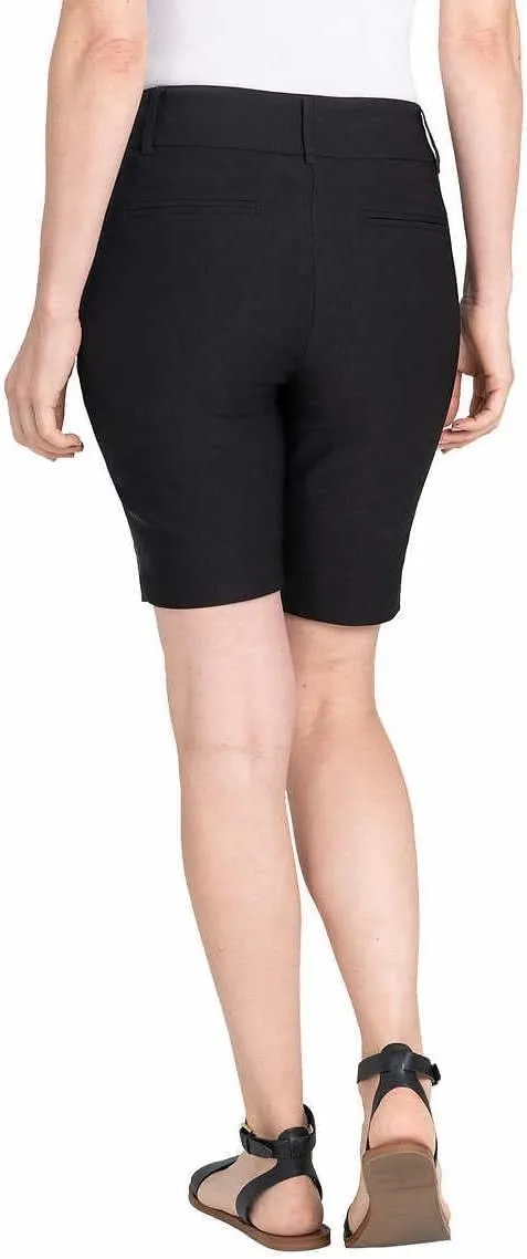 Hilary Radley Womens Midweight Bermuda Pull-On Short