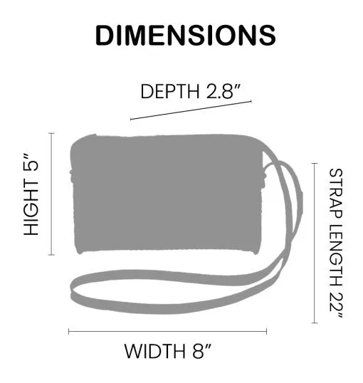 Hippie Heart Brown Rectangular Brown Sling Bag