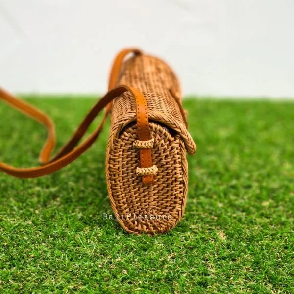 Hippie Heart Brown Rectangular Brown Sling Bag