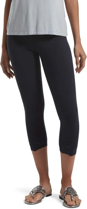 HUE Women’s Fashion Cotton Capri Leggings
