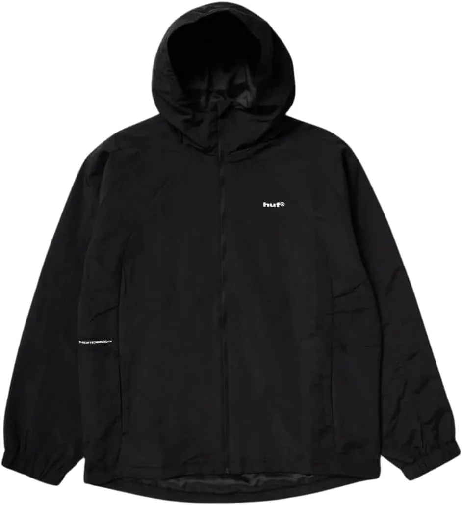 HUF Men's Shell Jacket - Lightweight, Water-Resistent Zip-Up with Hood
