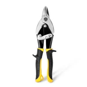 HURRICANE 9-1/2 Inch Bulldog Aviation Tin Snip. Heavy-Duty Metal Shears with Straight Cut Design, High Carbon Steel Blades for Sheet Metal, HVAC & DIY Projects