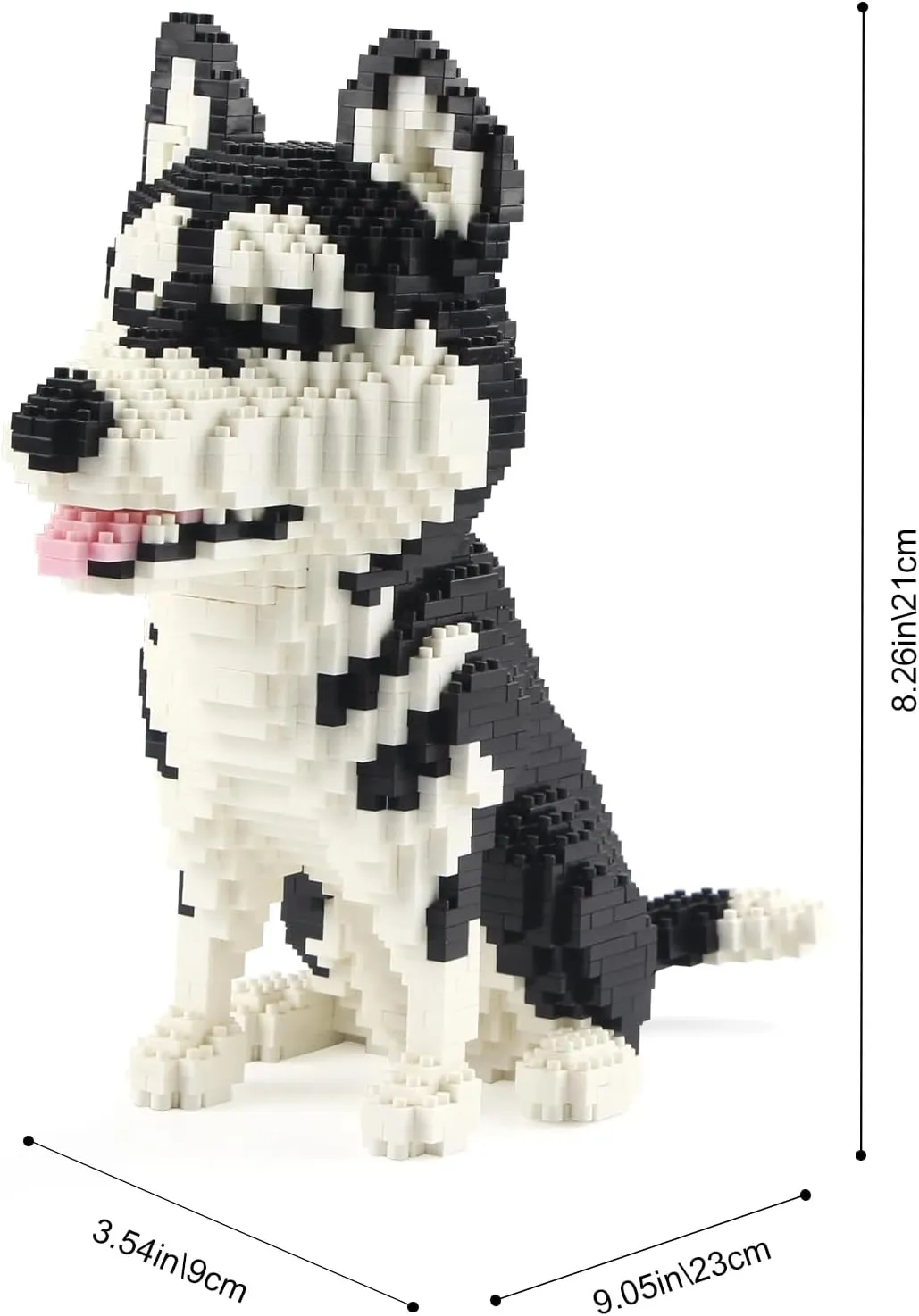 Husky Micro Building Block Dogs Mini Block Animal Dog Building Animal Set DIY 3D Block Toy Building Blocks for Kids Or Adult 1900 Pieces
