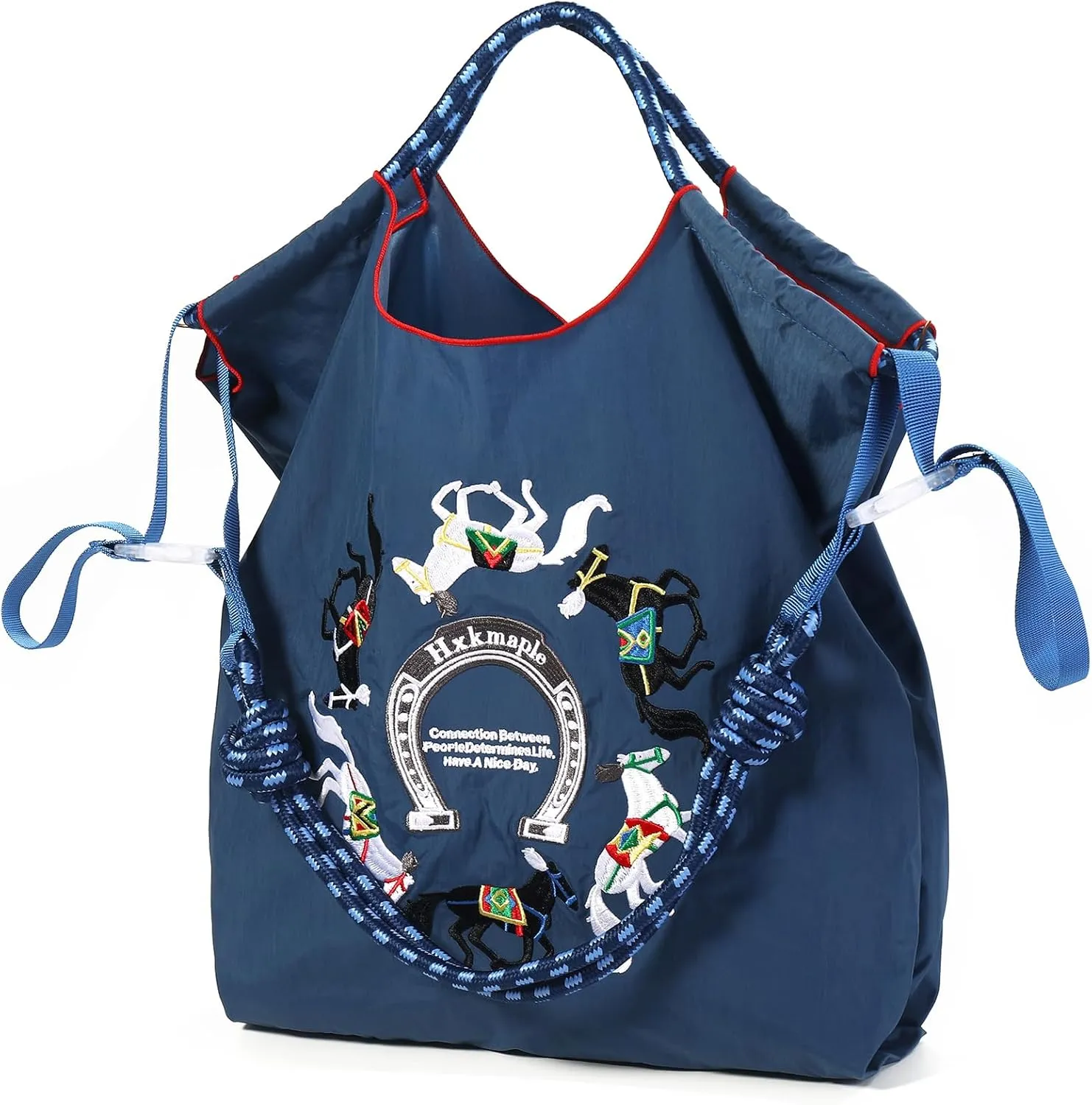 Hxkmale Women's Nylon tote Bag Leisure Work bag suitable for shopping cloth bags that can be carried on travel