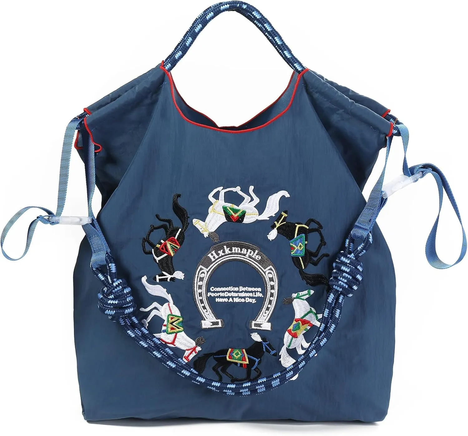 Hxkmale Women's Nylon tote Bag Leisure Work bag suitable for shopping cloth bags that can be carried on travel
