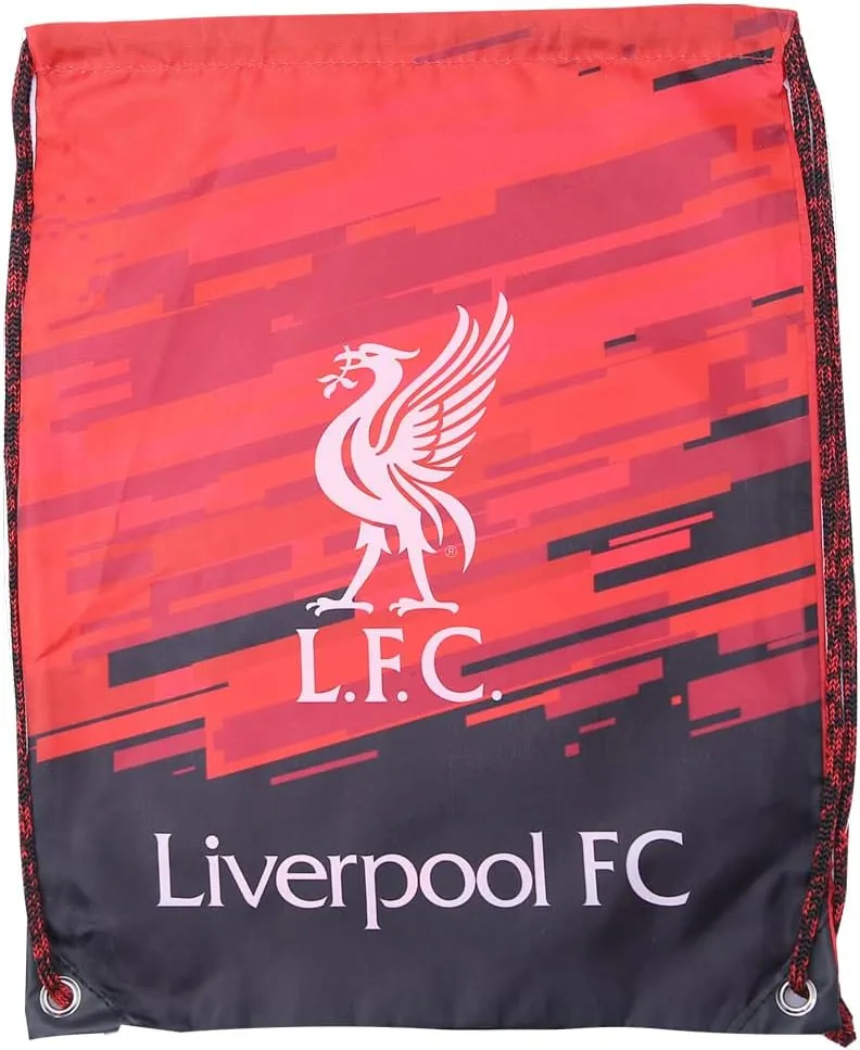 Icon Sports Official Licensed World Soccer Clubs Soccer Drawstring Cinch Bag Pack, Liverpool FC Bundle