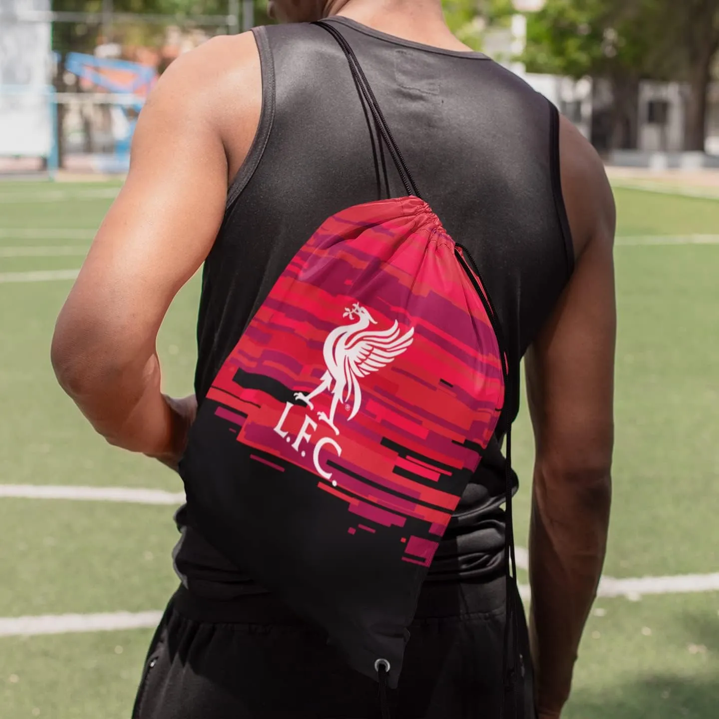 Icon Sports Official Licensed World Soccer Clubs Soccer Drawstring Cinch Bag Pack, Liverpool FC Bundle