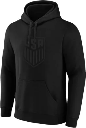 Icon Sports U.S. Soccer Hoodie Officially Licensed Adult BLACKOUT Cotton Pullover Hoodie Sweatshirt