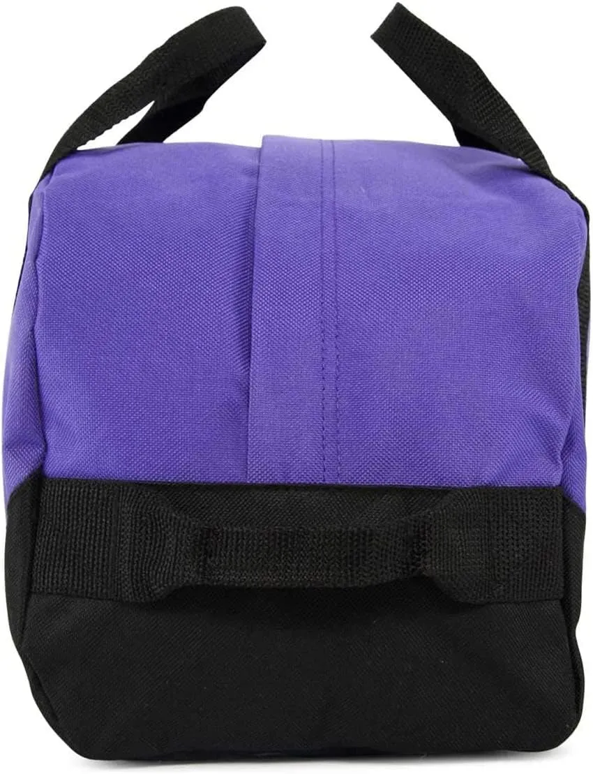 ImpecGear 12" Duffel Duffle Travel Sports Gym Bags Mini Carry-on Luggage Small Supply Bag (Purple)