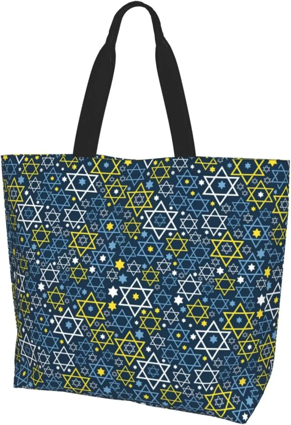 Israel Canvas Tote Bag Israelite Shoulder Bag Israel Flag Casual Grocery Bags Flag Bags for Israel Outdoor