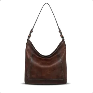 Iswee Genuine Leather Hobo Bags for Women Designer Handbags Shoulder Bag Work Purse