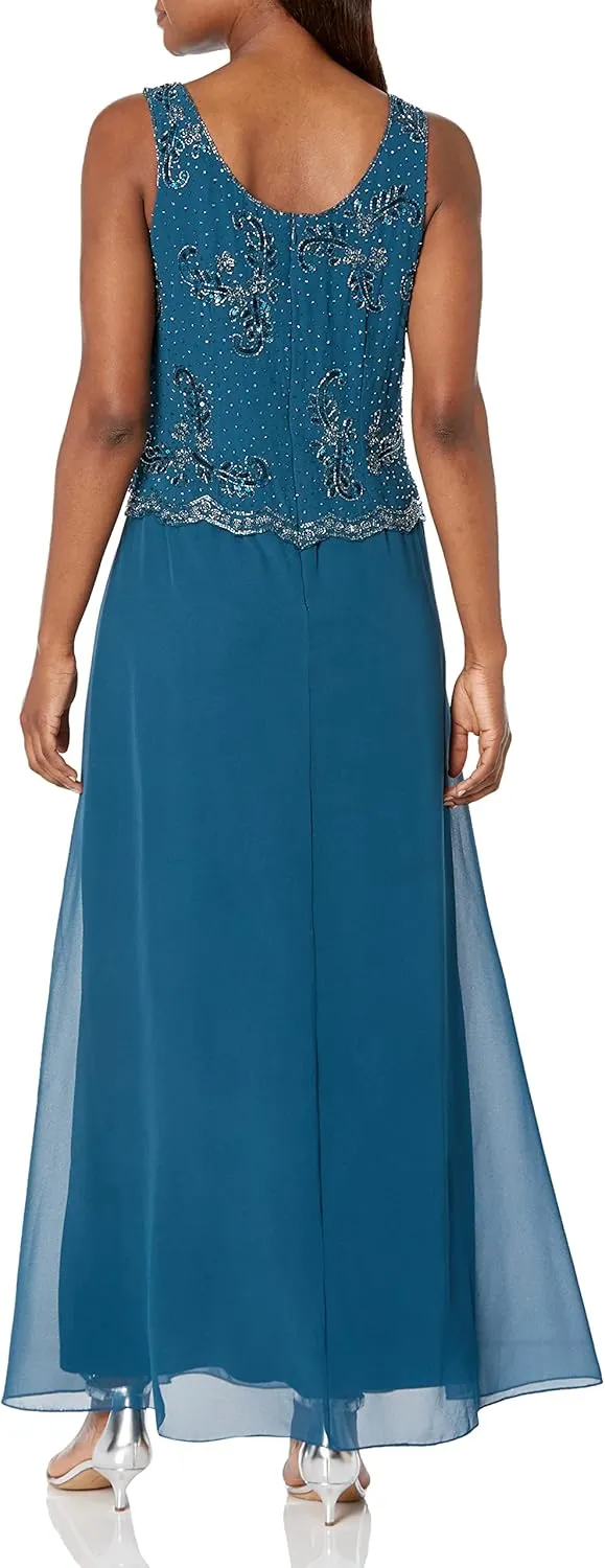 J Kara Women's Beaded Jacket Dress