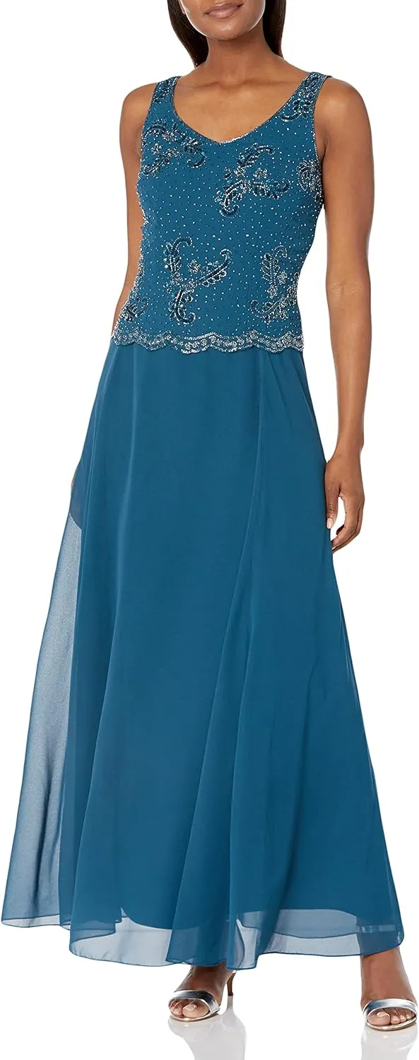 J Kara Women's Beaded Jacket Dress