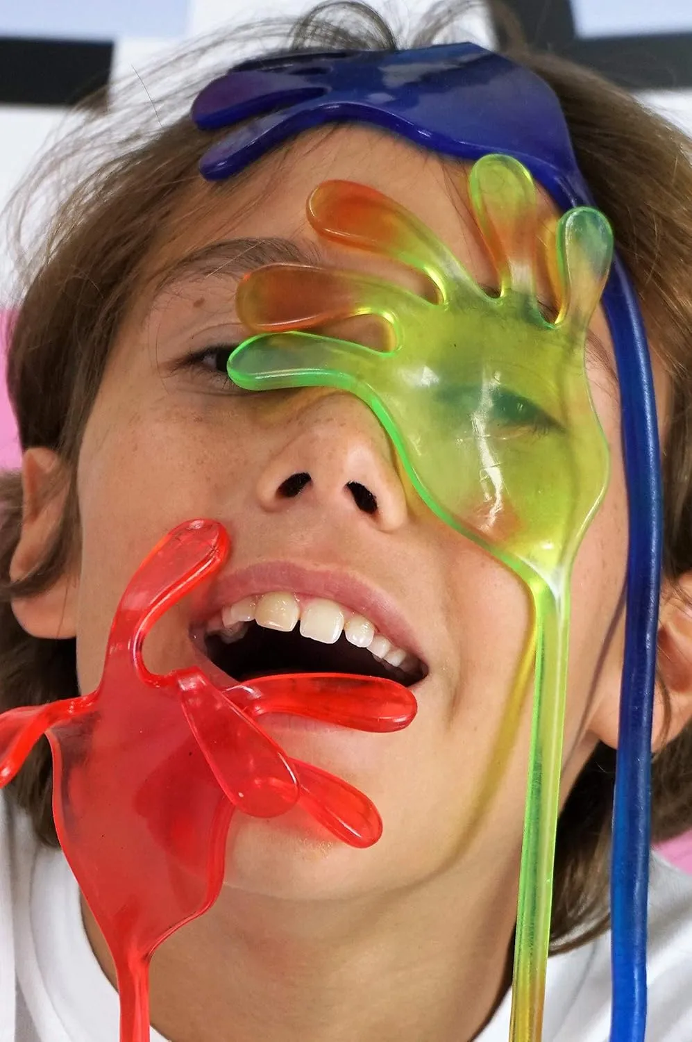 JA-RU Super Stretchy Sticky Hand Fidget Toy (12 Pack, 24 Sticky Hands) Sticky Slap Hand for Kids & Adults. Bulk Party Favors Goodie Bag Birthday Gifts Easter Basket Stuffers Classroom Prizes. 315-12s
