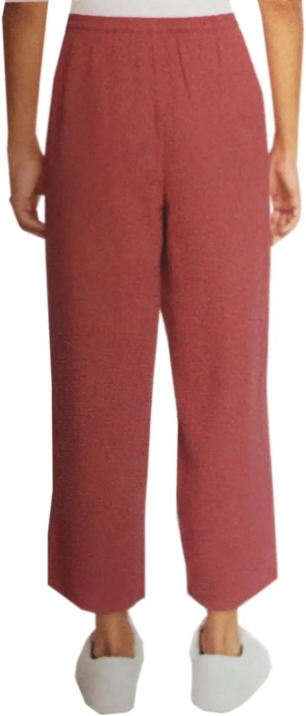 Jessica Simpson Women's Gauzy 100% Cotton Pull On Cropped Ankle Pants