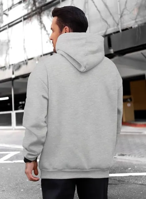 JMIERR Mens Casual Cotton Hooded Collar Drawstring Hoodies Pullover Sweatshirts Casual Long Sleeve Shirts