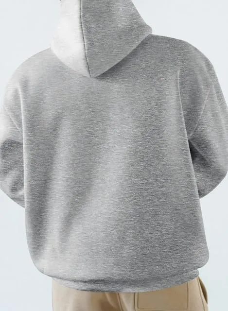 JMIERR Mens Casual Cotton Hooded Collar Drawstring Hoodies Pullover Sweatshirts Casual Long Sleeve Shirts