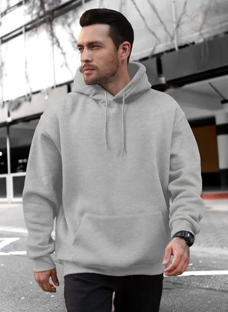 JMIERR Mens Casual Cotton Hooded Collar Drawstring Hoodies Pullover Sweatshirts Casual Long Sleeve Shirts
