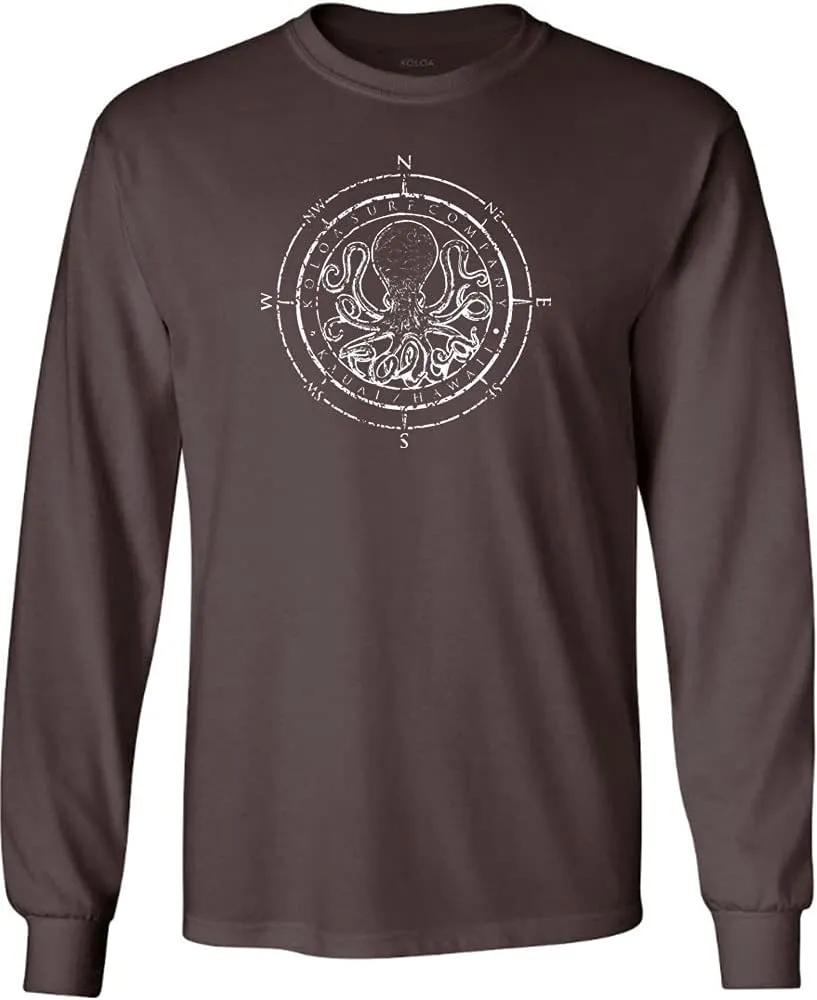 Joe's USA Koloa Octopus Logo Heavy Cotton Long Sleeve T-Shirts