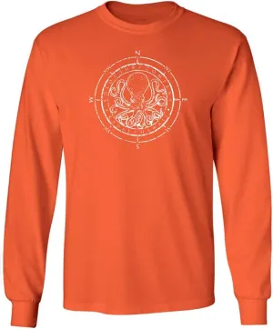 Joe's USA Koloa Octopus Logo Heavy Cotton Long Sleeve T-Shirts