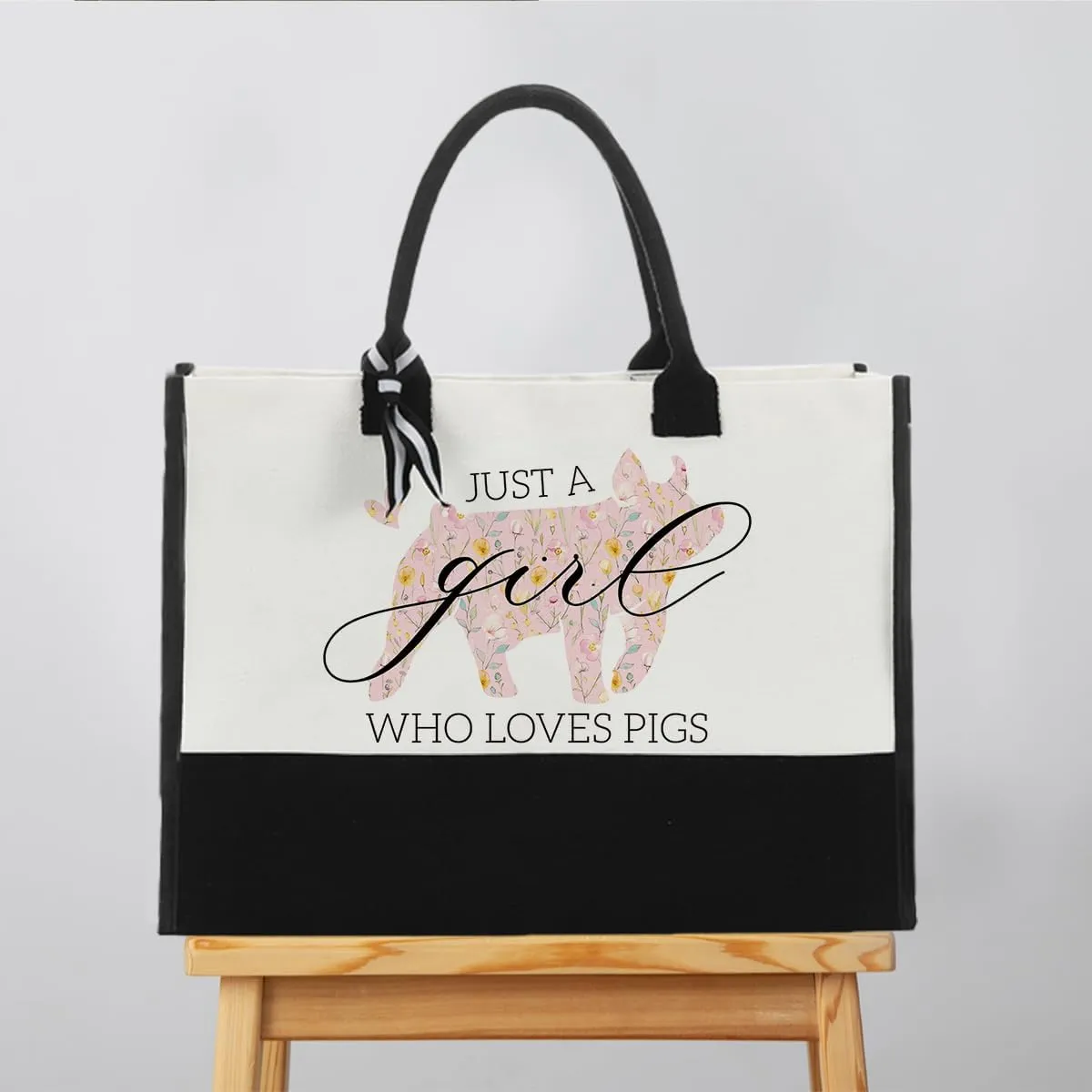 Just A Girl Who Loves Tote Bag Animal Lover Birthday Gift for Women