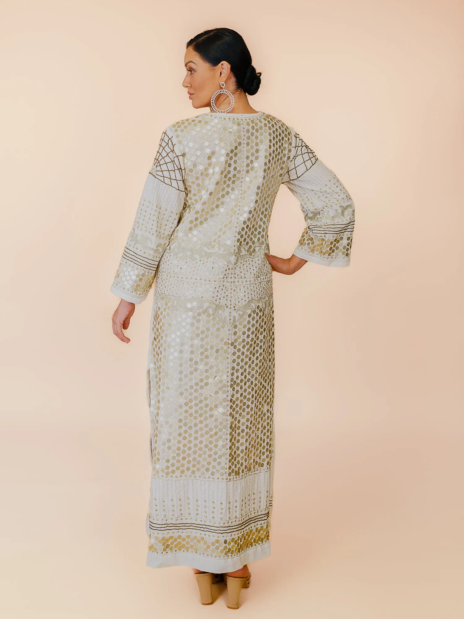 KALI EMBELLISHED DRESS IVORY