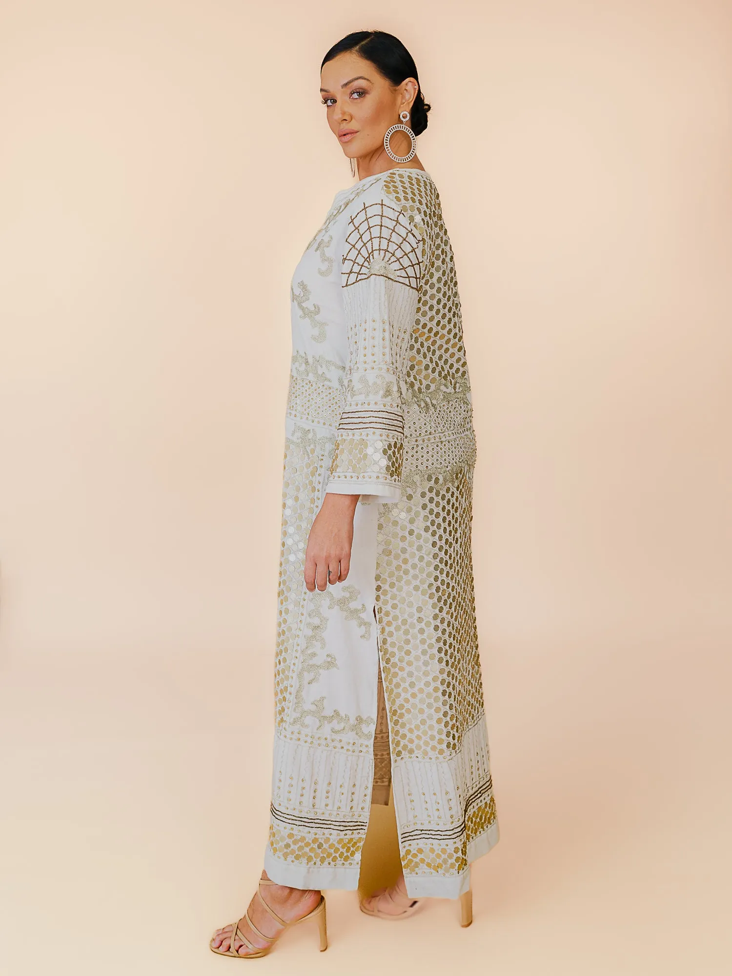 KALI EMBELLISHED DRESS IVORY