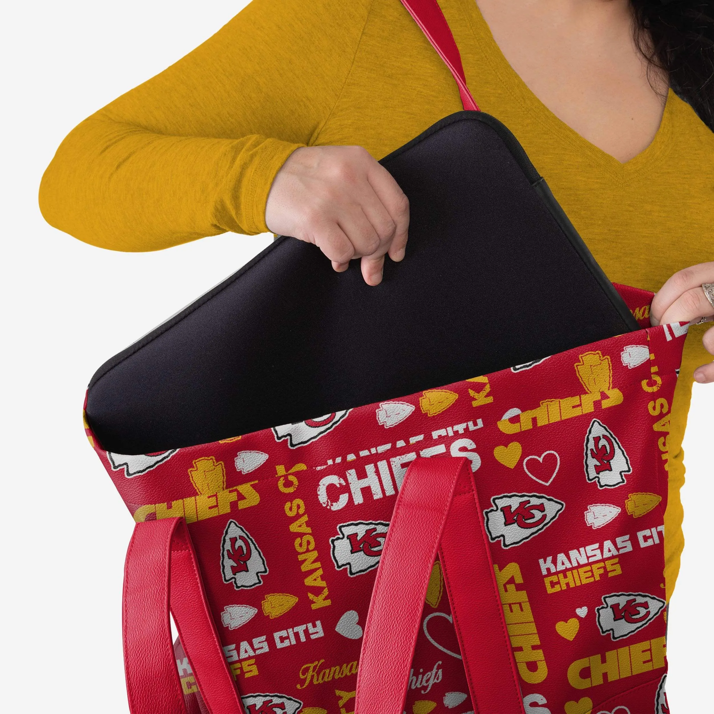 Kansas City Chiefs Logo Love Tote Bag