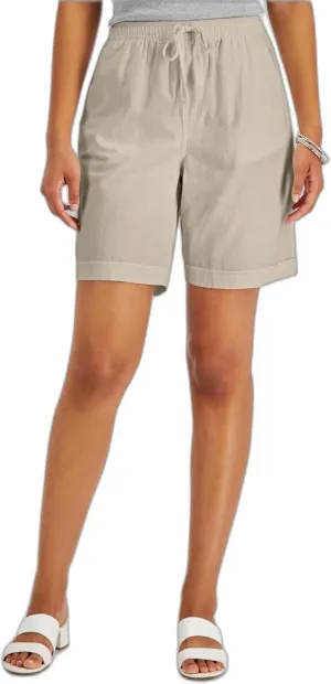 Karen Scott Petite Cotton Gemma Shorts Small